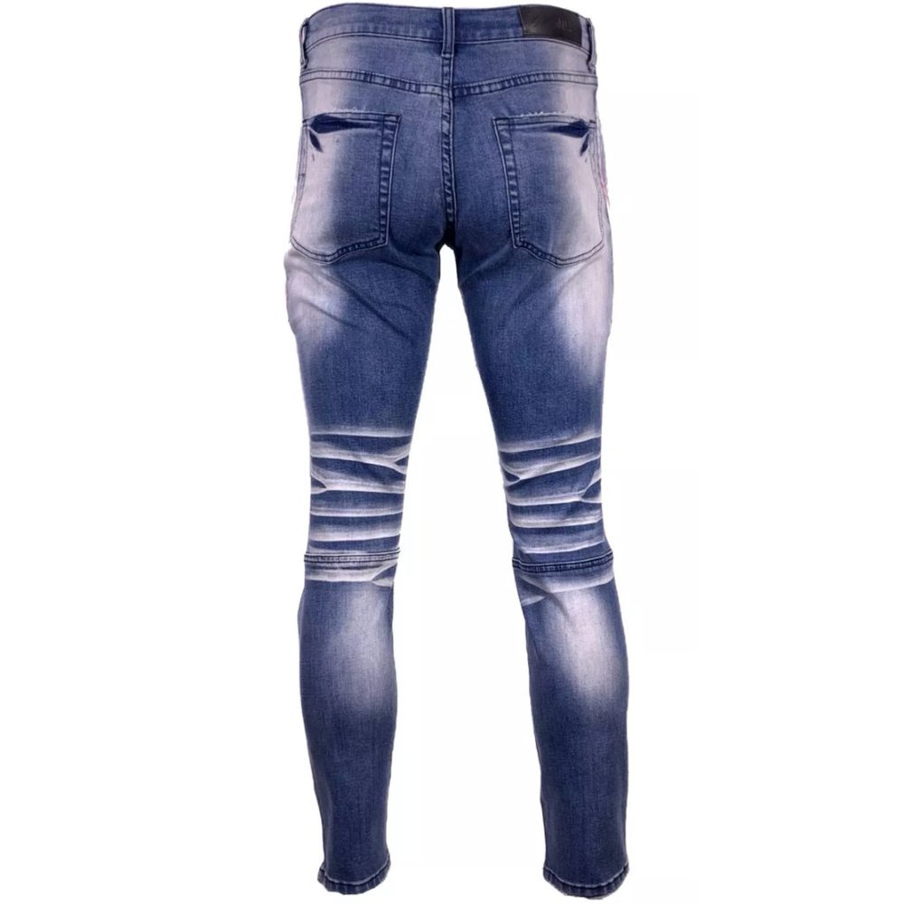 M.LAB Slim Cause Men's Denim Jeans Blue - Picture 3 of 12